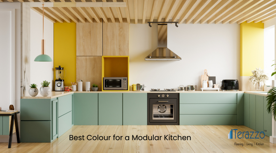 Best Colour for a Modular Kitchen-terazzo india