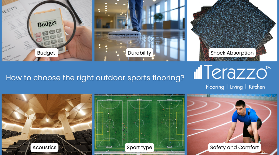 How to choose the right outdoor sports flooring? - terazzo india