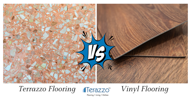 Terazzo flooring vs Vinyl Florring - Terrazzo India
