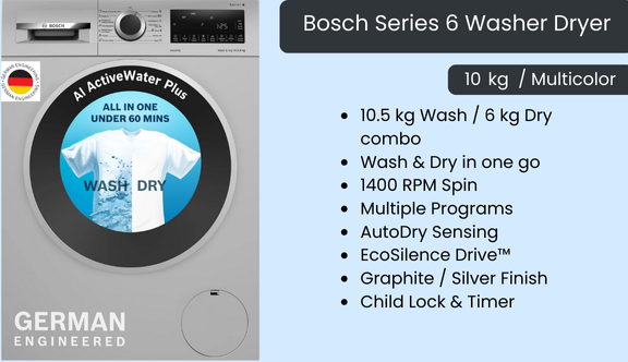 Bosch Series 6 Washer Dryer