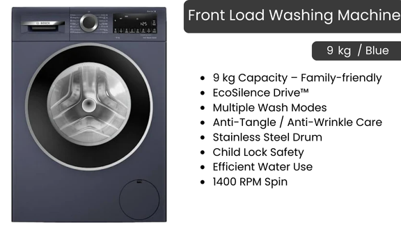 Front Load Washing Machine -9kg