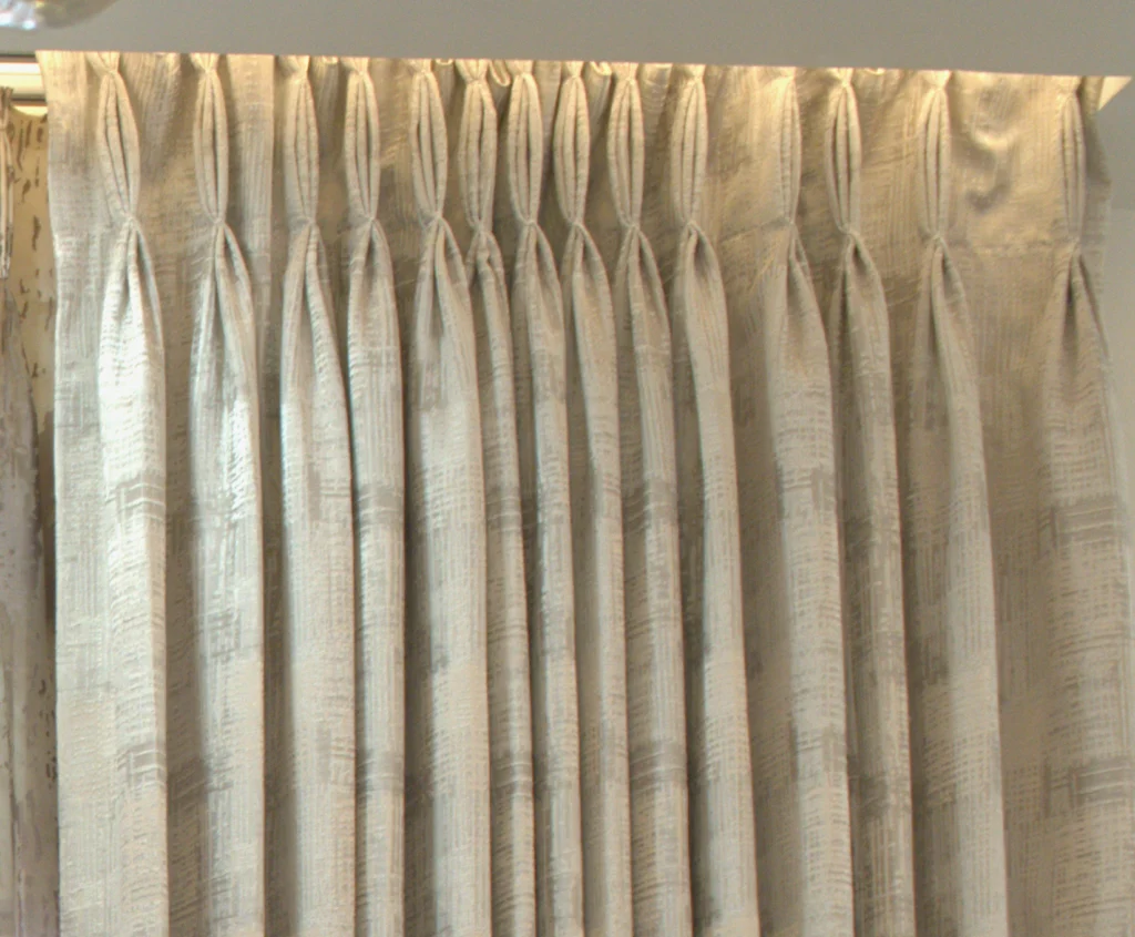 2BHK window curtains and blinds interior design