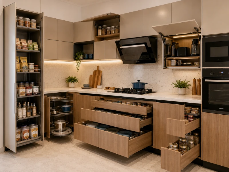 modular kitchen storage ideas