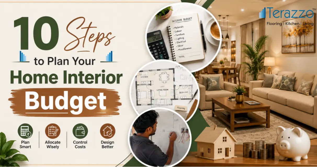 10 steps to plan your home interior budget with budget planning, floor plan, electrical work and modern living room
